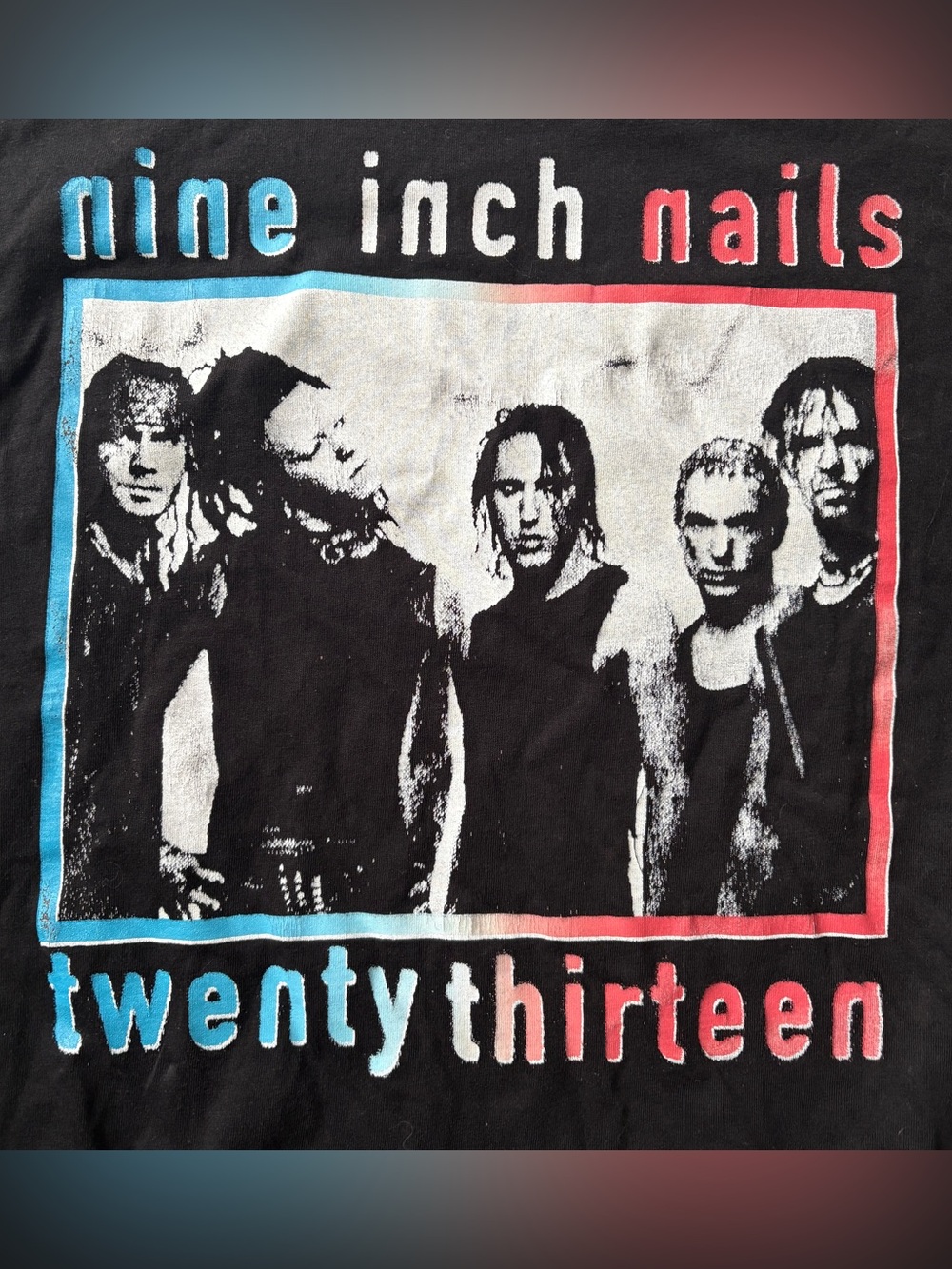 Nine Inch Nails Twenty Thirteen 2013 Tour Concert Band NIN Shirt Sz Large Black - Picture 3 of 11